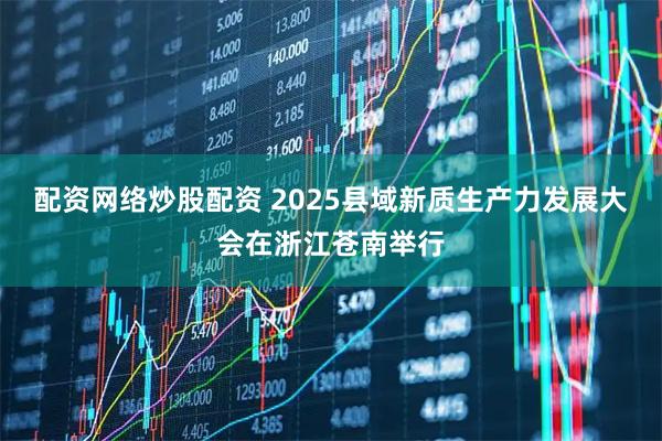配资网络炒股配资 2025县域新质生产力发展大会在浙江苍南举行